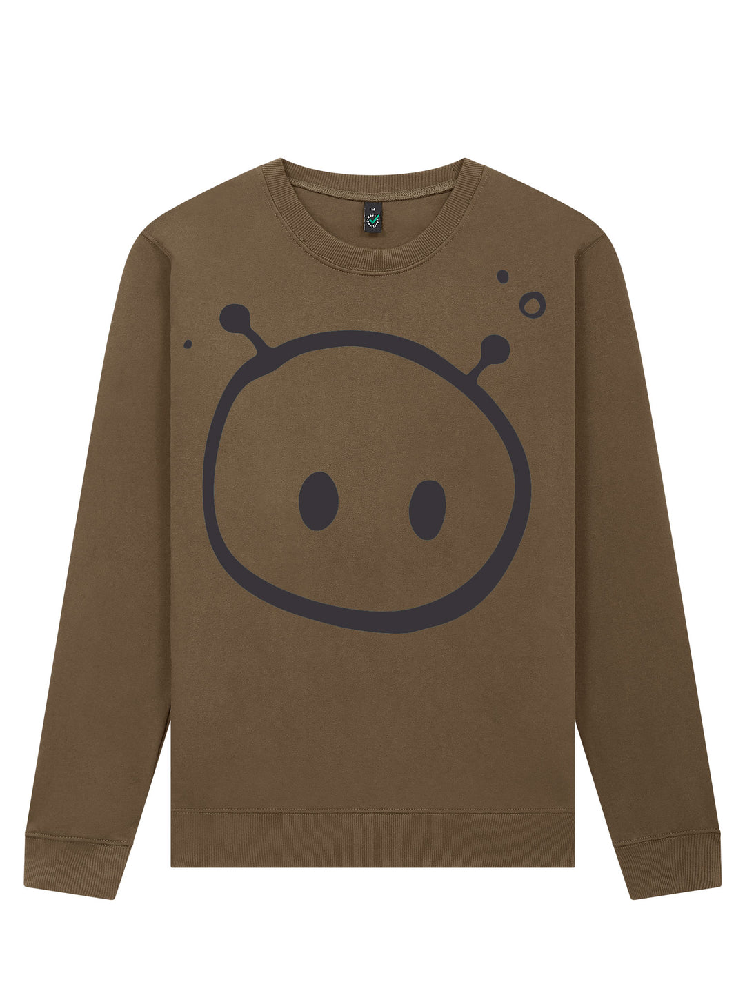 Alien Front Print Sweatshirt