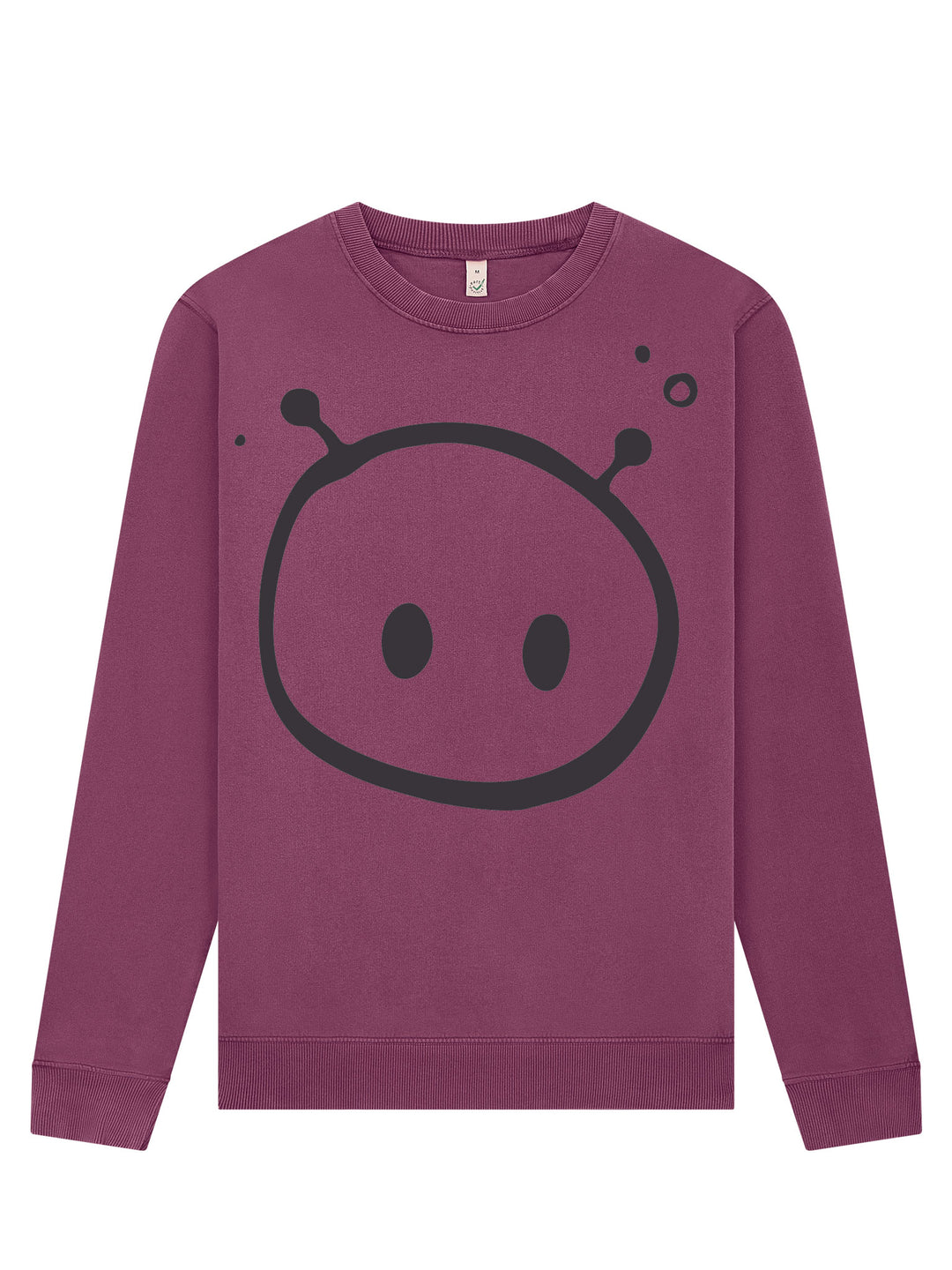 Alien Front Print Sweatshirt