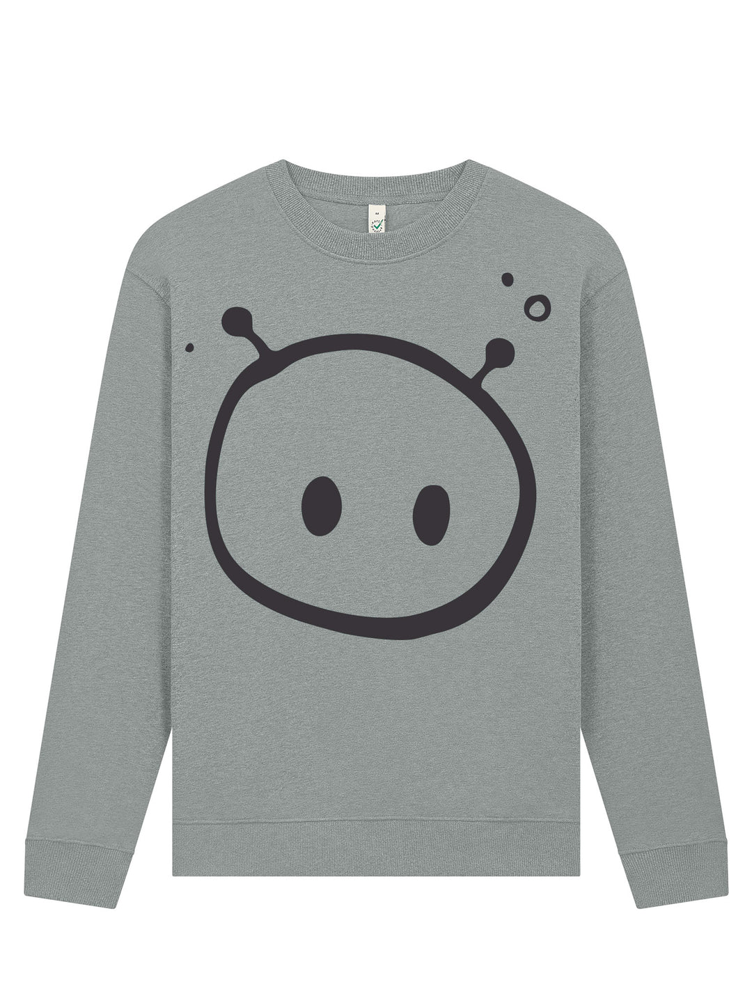 Alien Front Print Sweatshirt