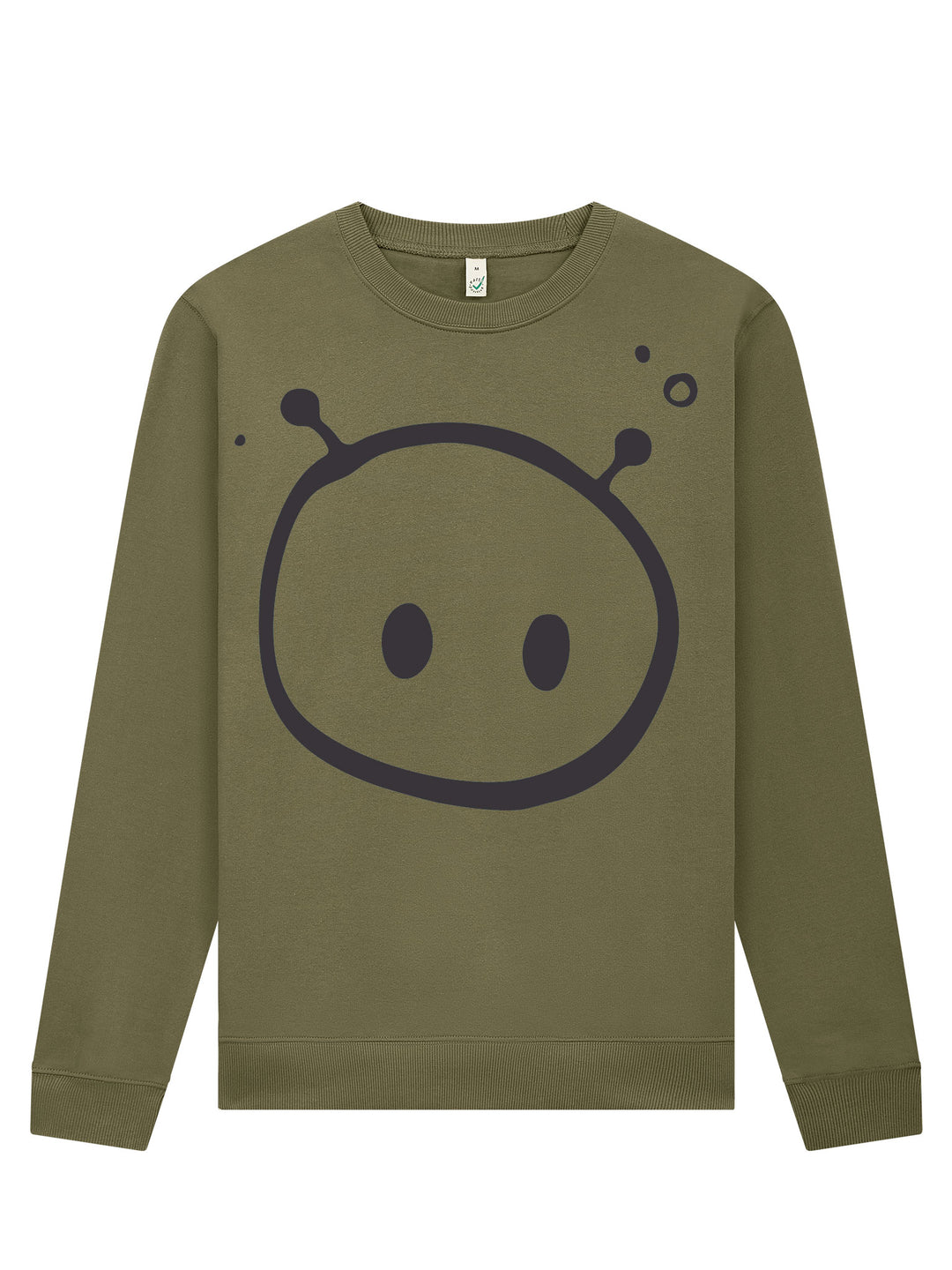 Alien Front Print Sweatshirt