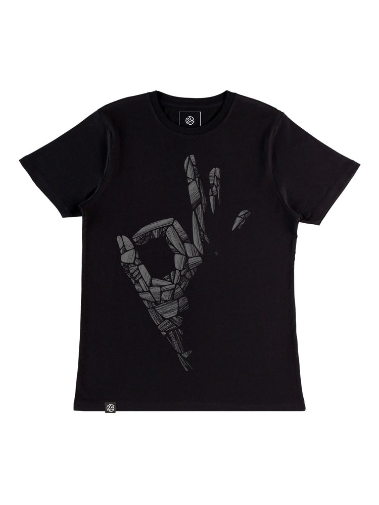 AOK Black Bamboo Tee - TOMOTO #colour_black