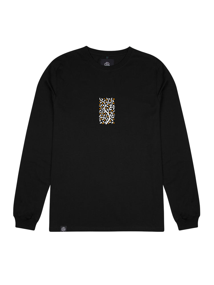 Clementine Black Long Sleeve Tee - TOMOTO #colour_black