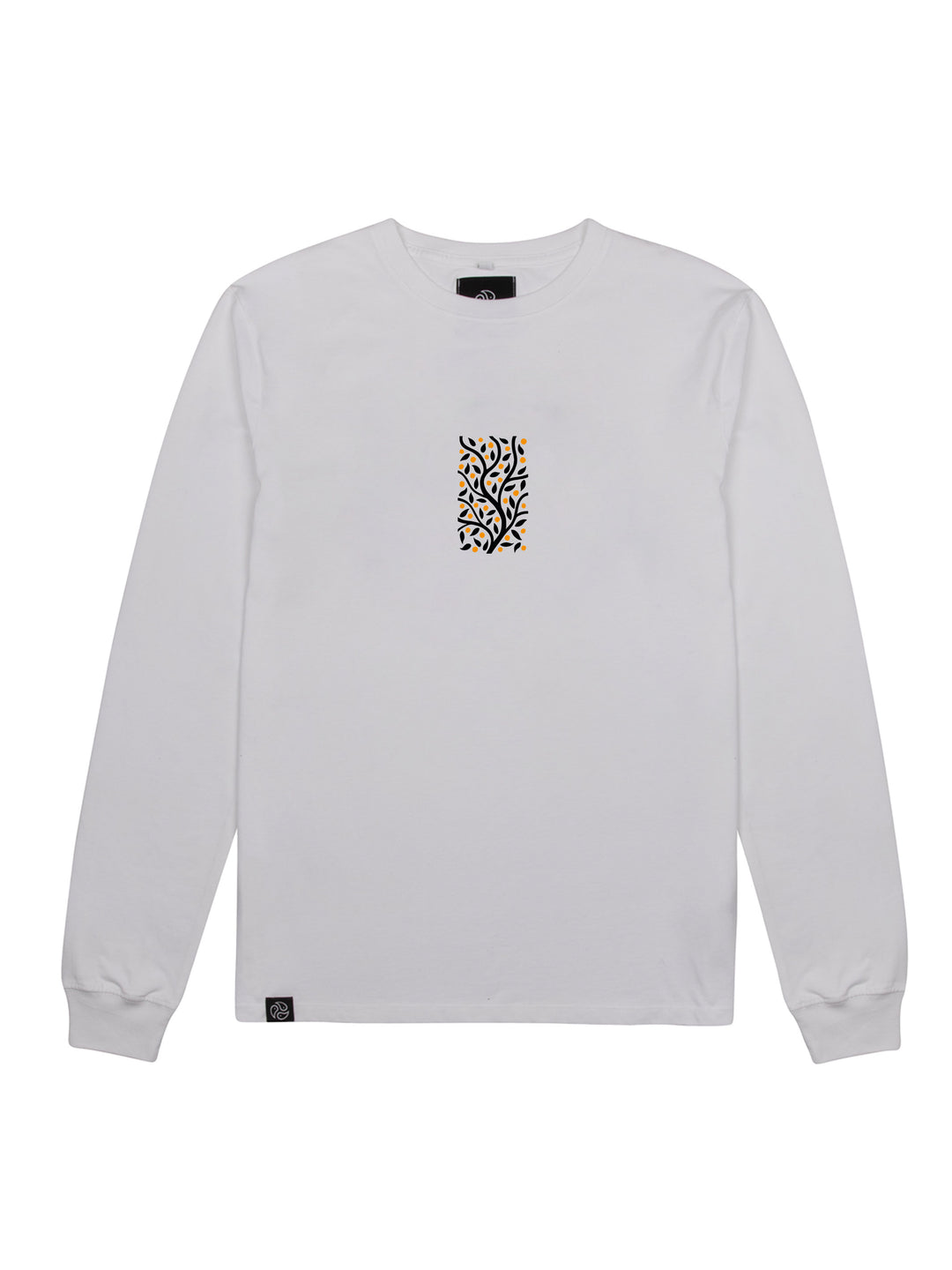 Clementine White Long Sleeve Tee - TOMOTO #colour_white