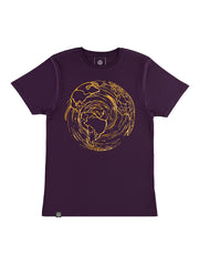 Kintsugi T-Shirt - TOMOTO #colour_plum