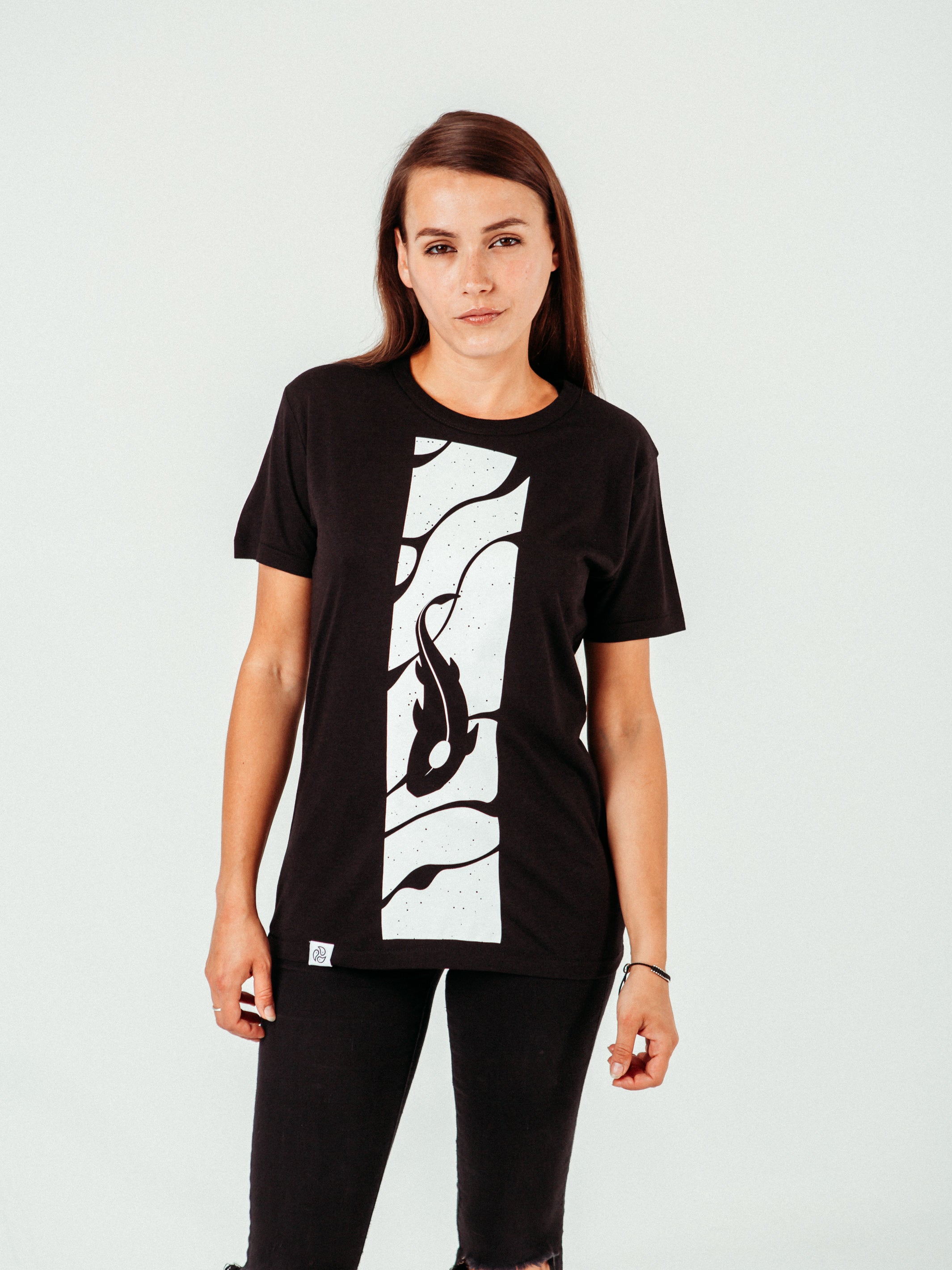 Koi Bamboo Tee - TOMOTO #colour_black