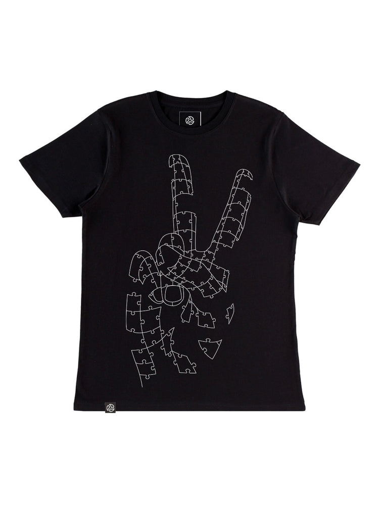 Peace Bamboo Tee - TOMOTO #colour_black