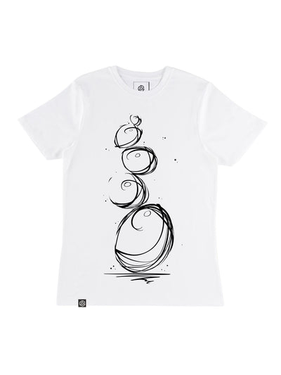 Pebbles T-Shirt - TOMOTO #colour_white