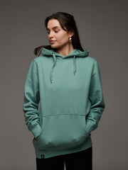 Peace Organic Cotton Pullover Hoodie - TOMOTO #colour_sage-green