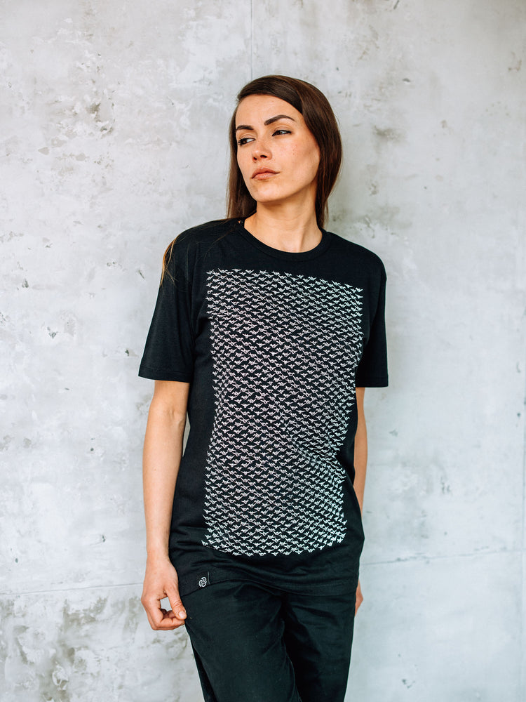 Cranes Bamboo Tee - TOMOTO