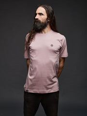TOMOTO classic embroidered logo oversized t-shirt #colour_dusty-pink