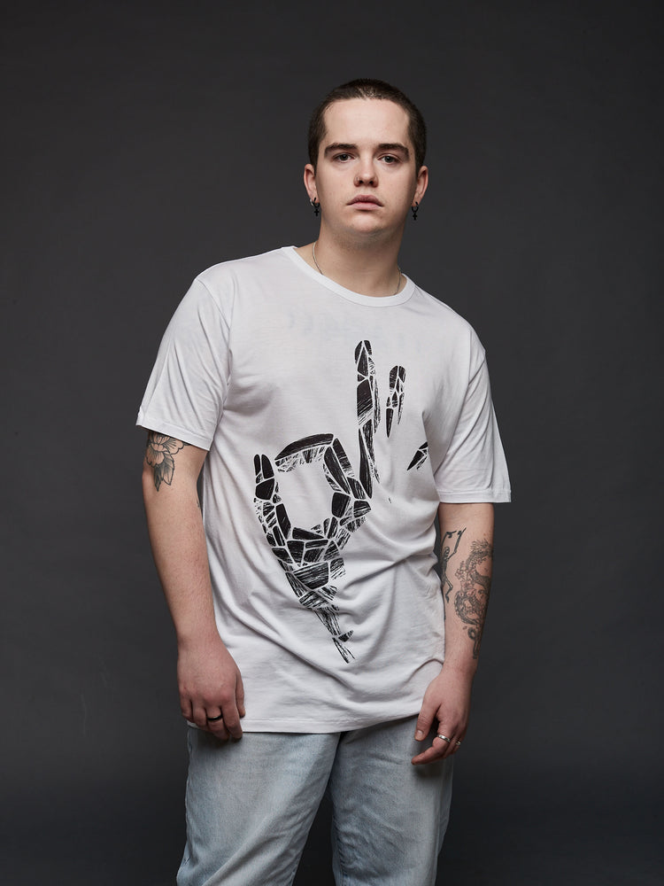 AOK White Tee - TOMOTO #colour_white