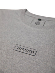 TOMOTO Logo Grey T-shirt #colour_melange-grey