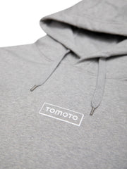 TOMOTO Logo Grey Hoodie - TOMOTO #colour_melange-grey