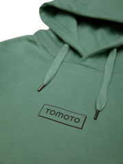 TOMOTO Logo Green Hoodie - TOMOTO #colour_sage-green