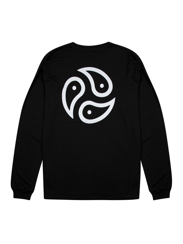 Tomoto Black Long Sleeve Tee - TOMOTO #colour_black