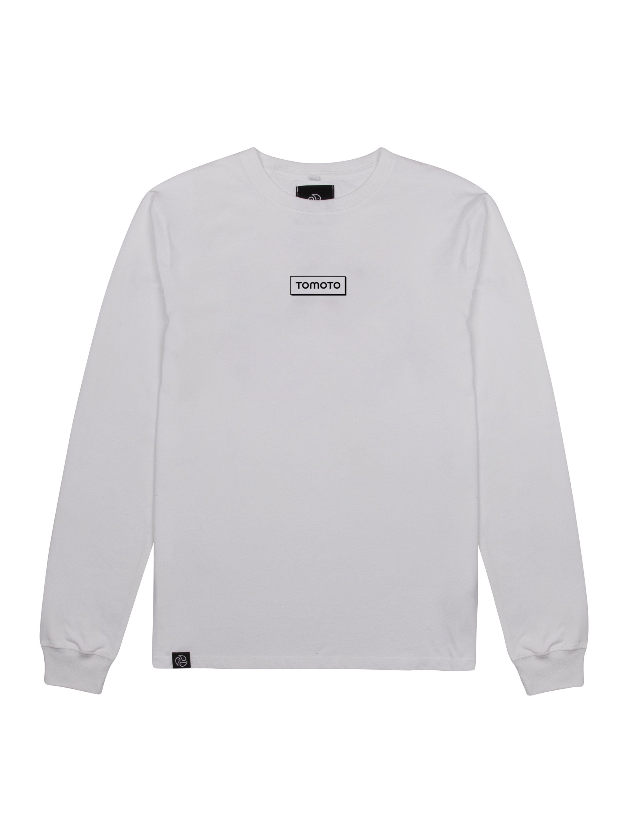 Tomoto White Long Sleeve Tee - TOMOTO #colour_white