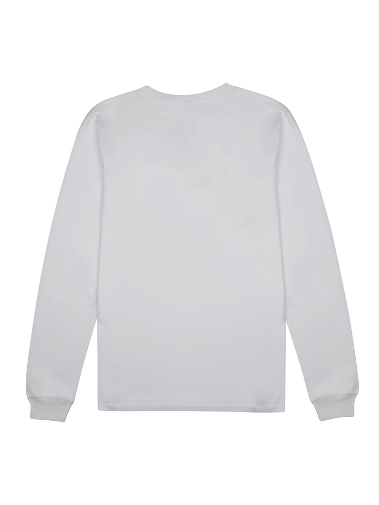 Clementine White Long Sleeve Tee - TOMOTO #colour_white