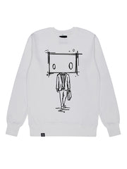 Boxman Organic Cotton Sweatshirt - TOMOTO #colour_white