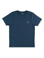TOMOTO Classic Logo T-shirt #colour_denim-blue