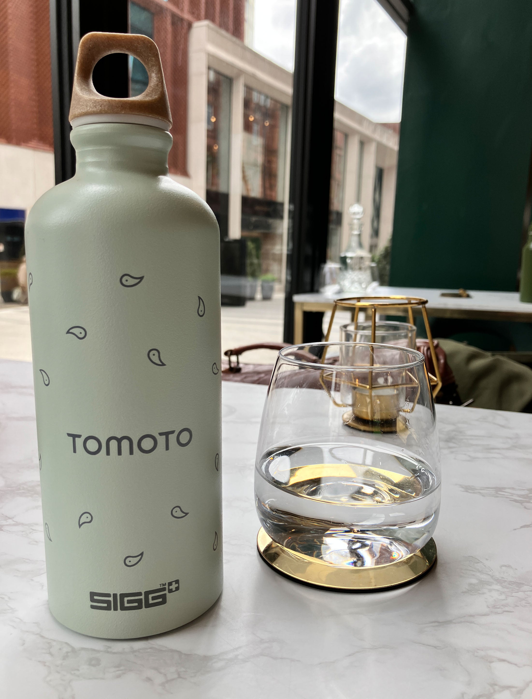 TOMOTO x SIGG Reusable Water Bottle #colour_slate-green