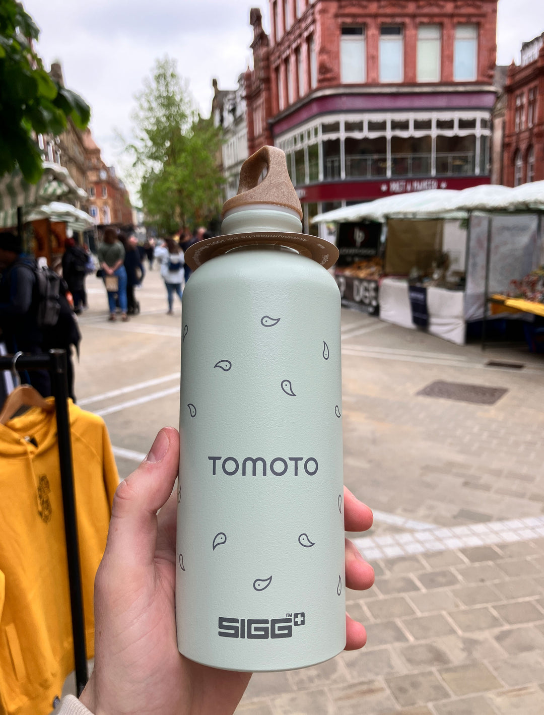 TOMOTO x SIGG Reusable Water Bottle #colour_slate-green