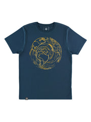 TOMOTO Kintsugi T-shirt #colour_denim-blue