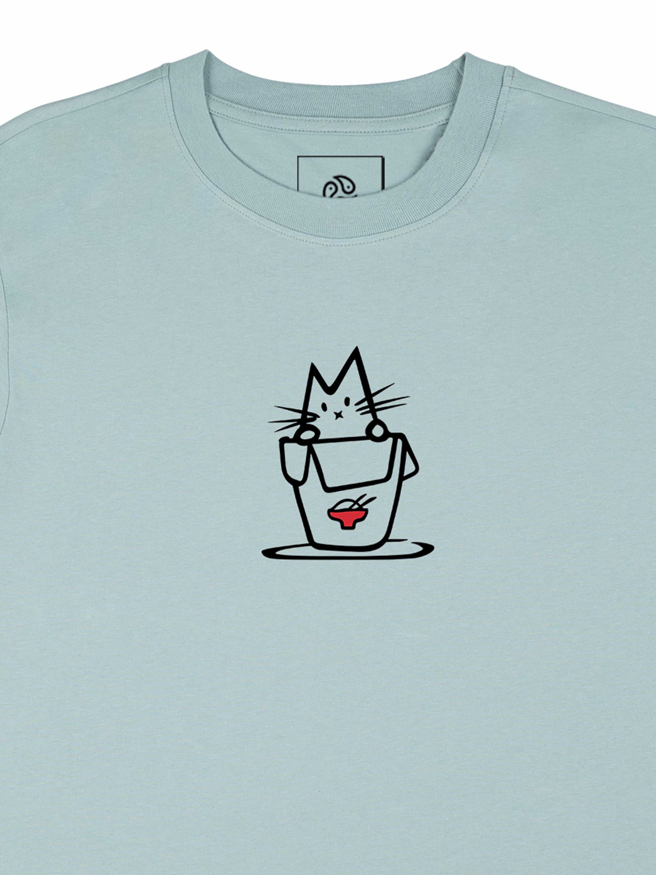 Noodle Cat Oversized Tee - TOMOTO