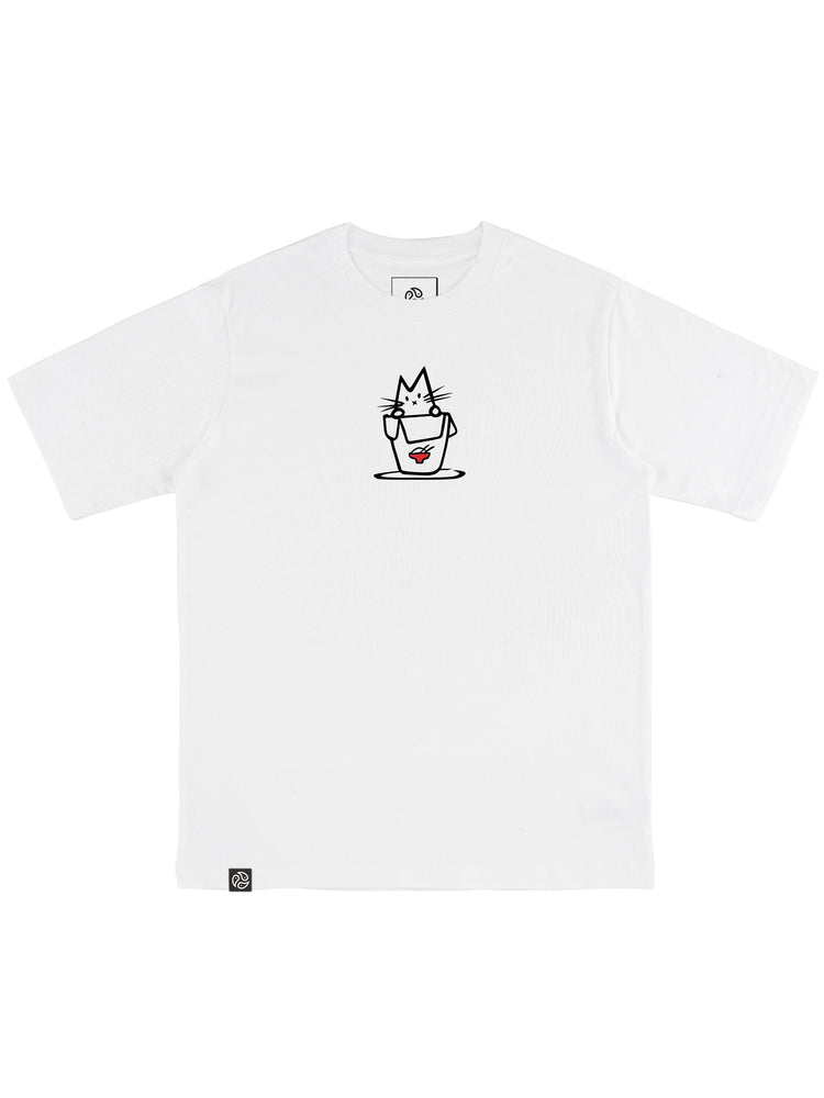 Noodle Cat Oversized Tee - TOMOTO