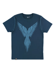 TOMOTO Phoenix T-shirt #colour_denim-blue
