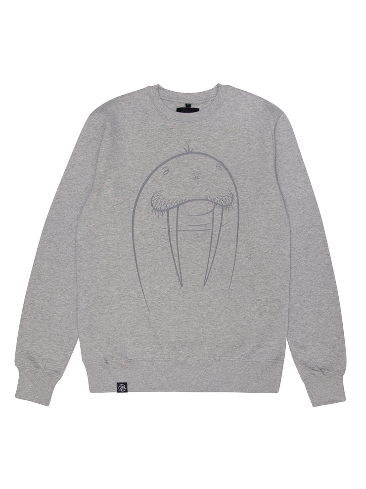 Walrus Grey Sweatshirt - TOMOTO 
