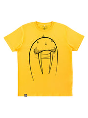TOMOTO Walrus T-shirt #colour_mango