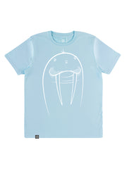 TOMOTO Walrus T-shirt #colour_sky-blue